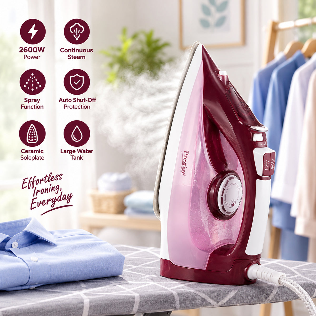 Prestige Steam Iron Full Function With Water Spray | PR81511