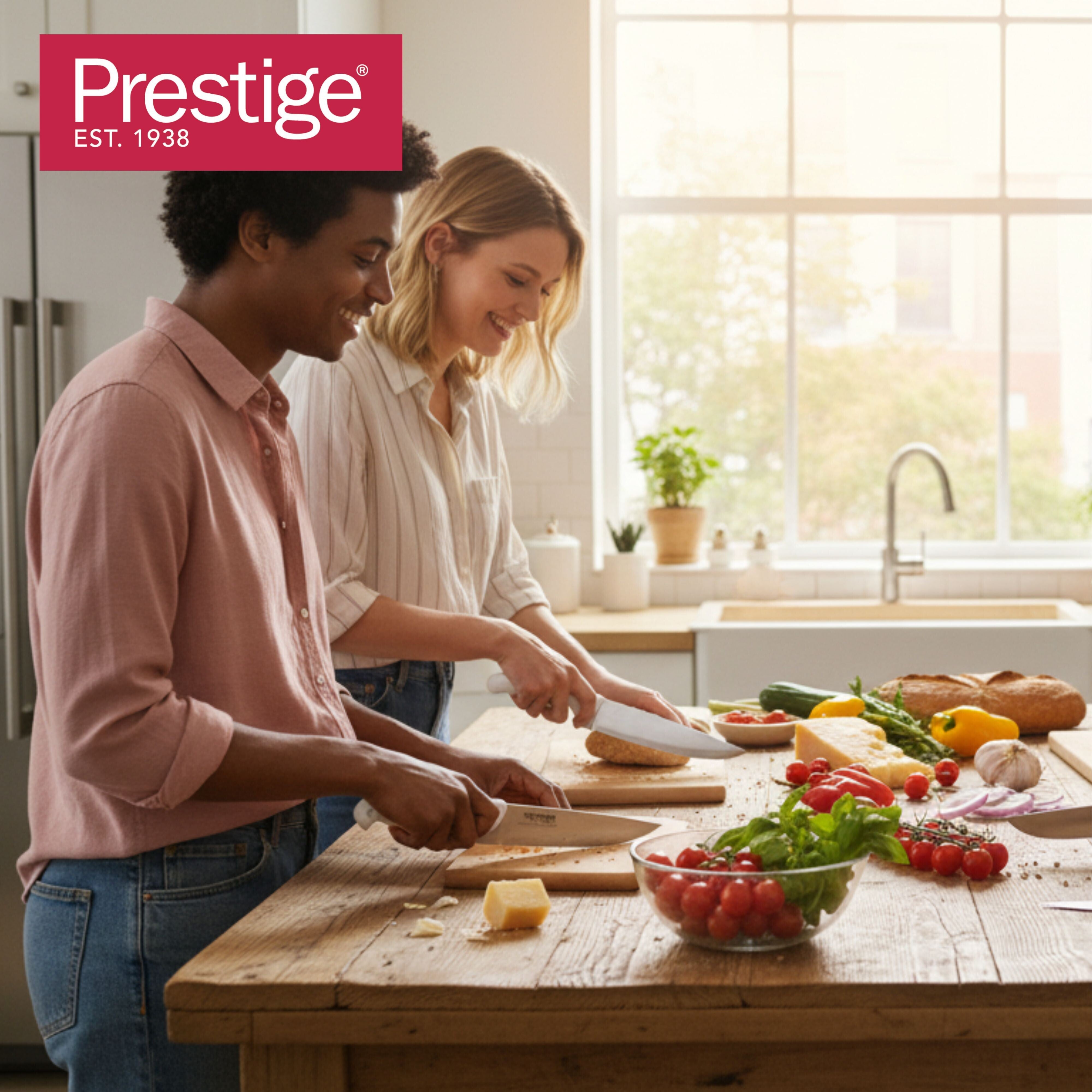 Prestige Professional Butcher Knife 6 inch - Red | Carving Slicing Meat Knife | PR49343