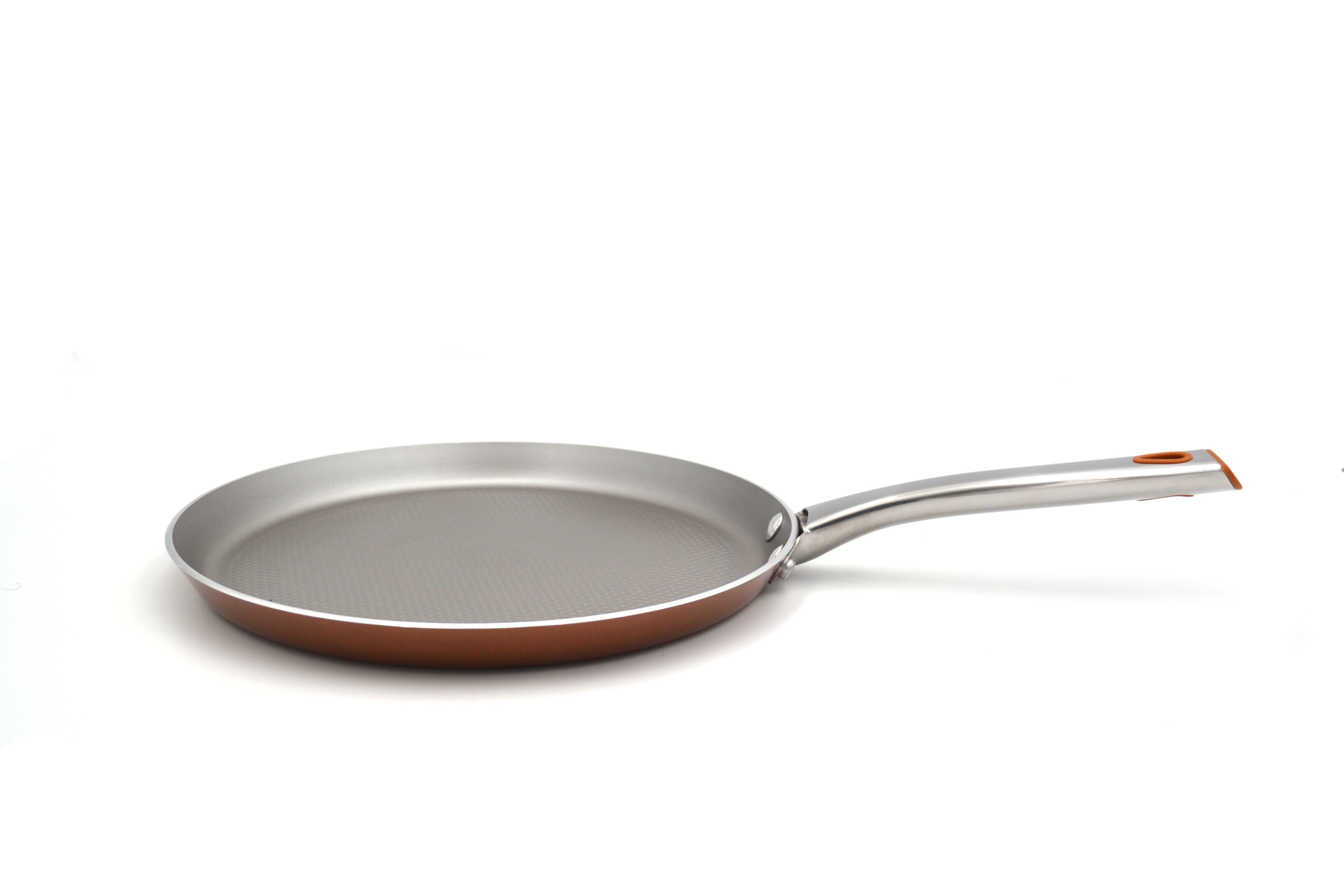 Prestige Ultra Non Stick Flat Tawa 24cm with Complimentary Pan Holder | Induction-Based Tawa for Roti and Dosa | Triple Layered Non-Stick Coated Tawa | PR22609