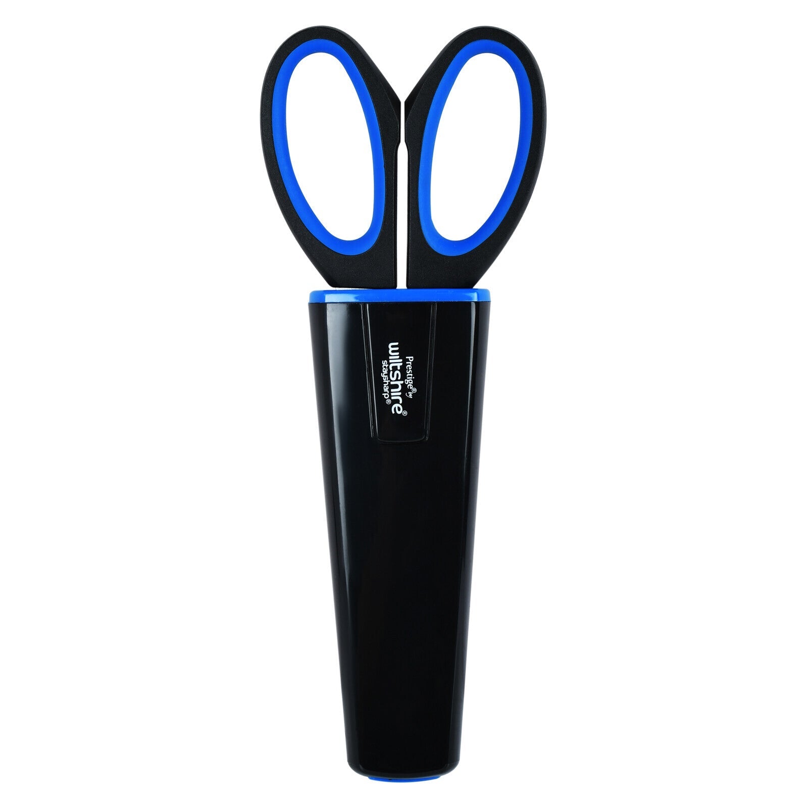 Prestige Staysharp Kitchen Scissors | Wiltshire Stainless Steel Material Scissors with Built-in Sharpner | PR1966 - Blue