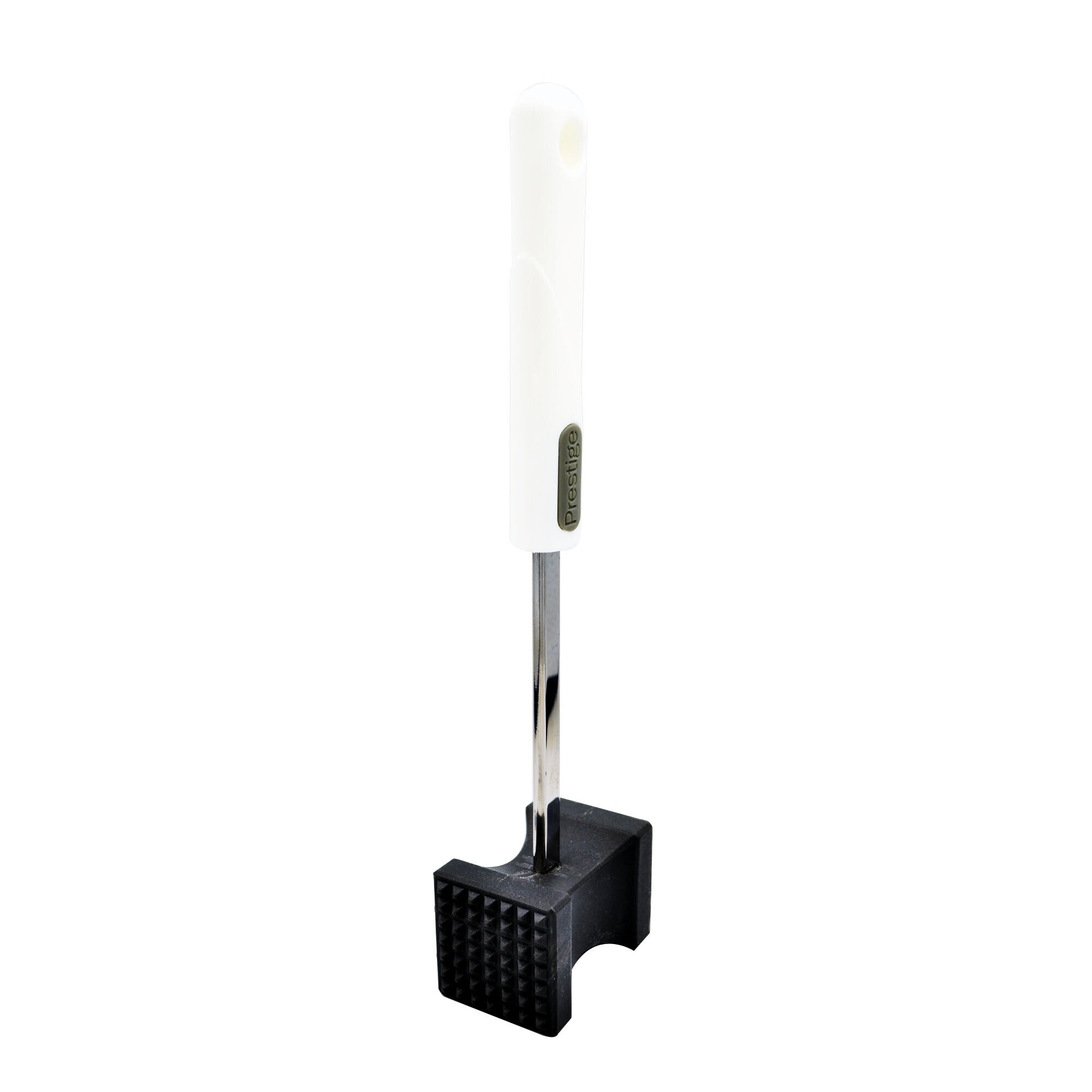 Prestige Meat Tenderizer | Meat Tenderizer Hammer with Comfortable-Grip Handle | Dual-side Mallet for Kitchen | Heavy Duty Pounder For Tenderizing Steak | Black - PR5172