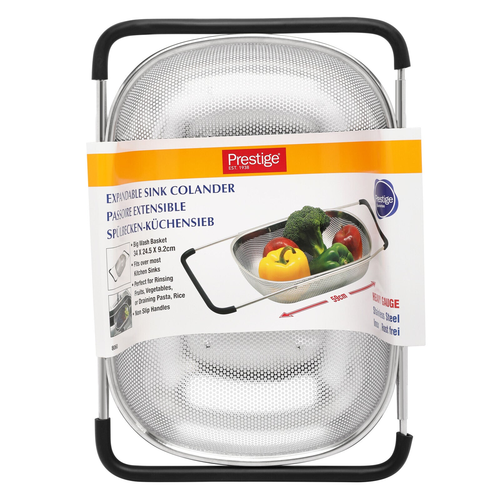 Prestige S/Steel Sink Colander | PR8060