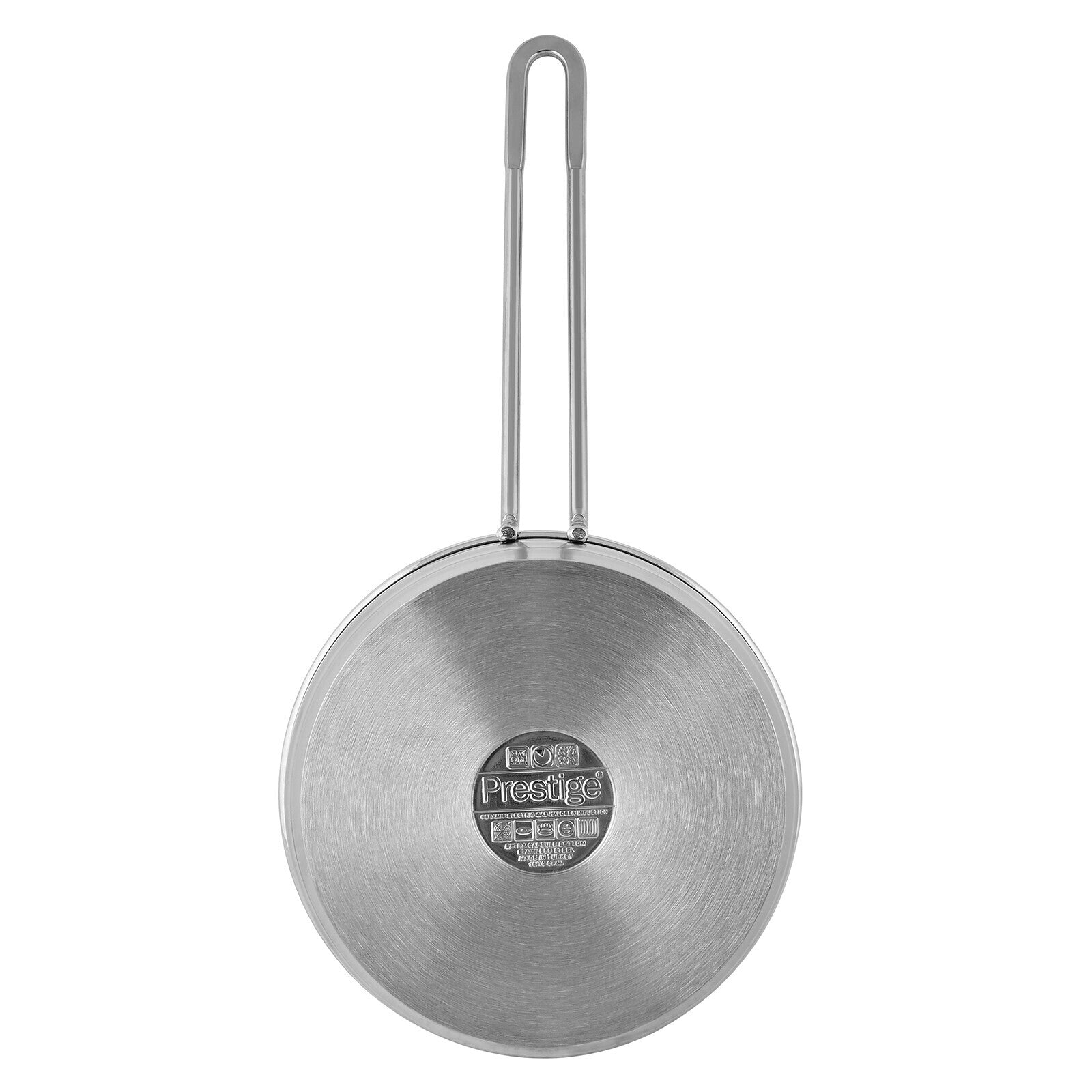 Prestige Infinity Stainless Steel Sauce Pan 1.5 Litres 16 CM | Non- Stick| Transparent Cover Lid | Induction Compatible- Silver