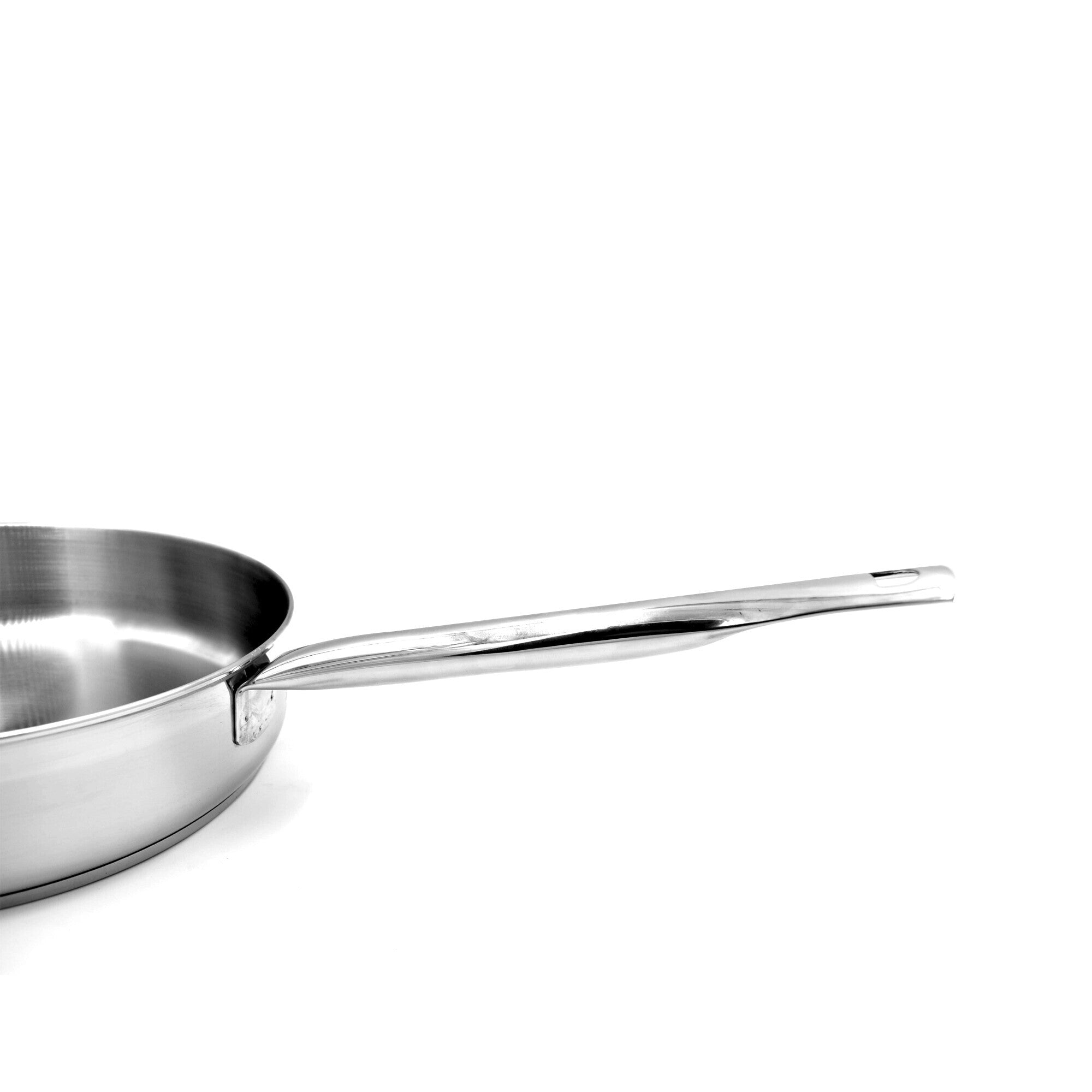Prestige Infinity Stainless Steel Open Fry Pan 30cm | Induction Compatible Frying Pan | Silver - PR77370