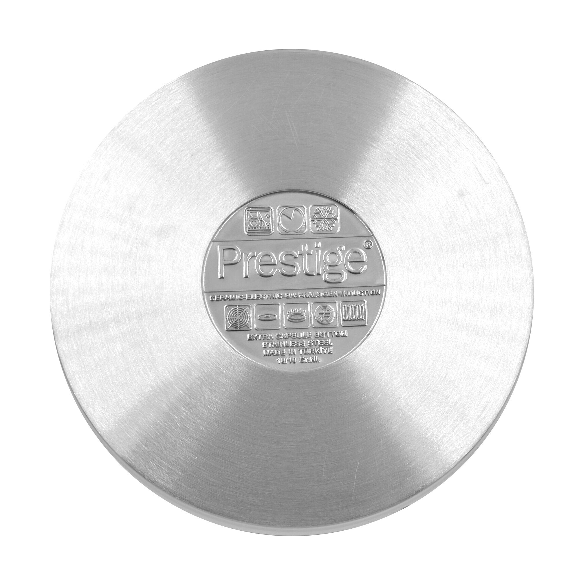 Prestige Infinity Stainless Steel Open Fry Pan 28cm | Induction Compatible Frying Pan | Silver - PR77369