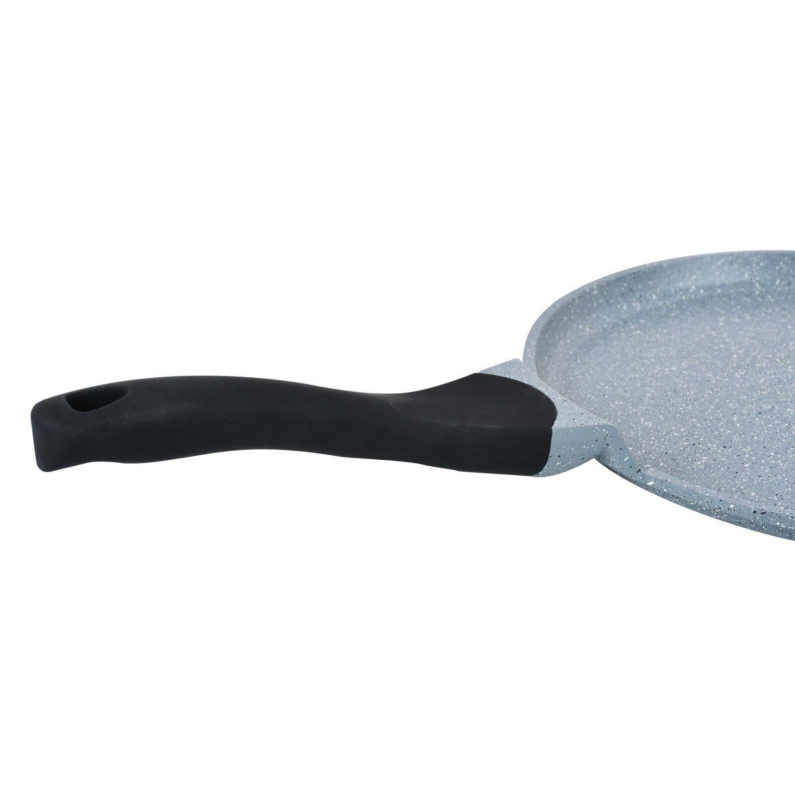 Prestige Cast Aluminium 28 CM Speckled Tawa | Long Lasting Non Stick Coating | Non Slip Bakelite Handle | Aluminium Induction base|Induction Compatible | PR15855 - Grey