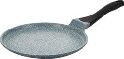 Prestige Cast Aluminium 28 CM Speckled Tawa | Long Lasting Non Stick Coating | Non Slip Bakelite Handle | Aluminium Induction base|Induction Compatible | PR15855 - Grey