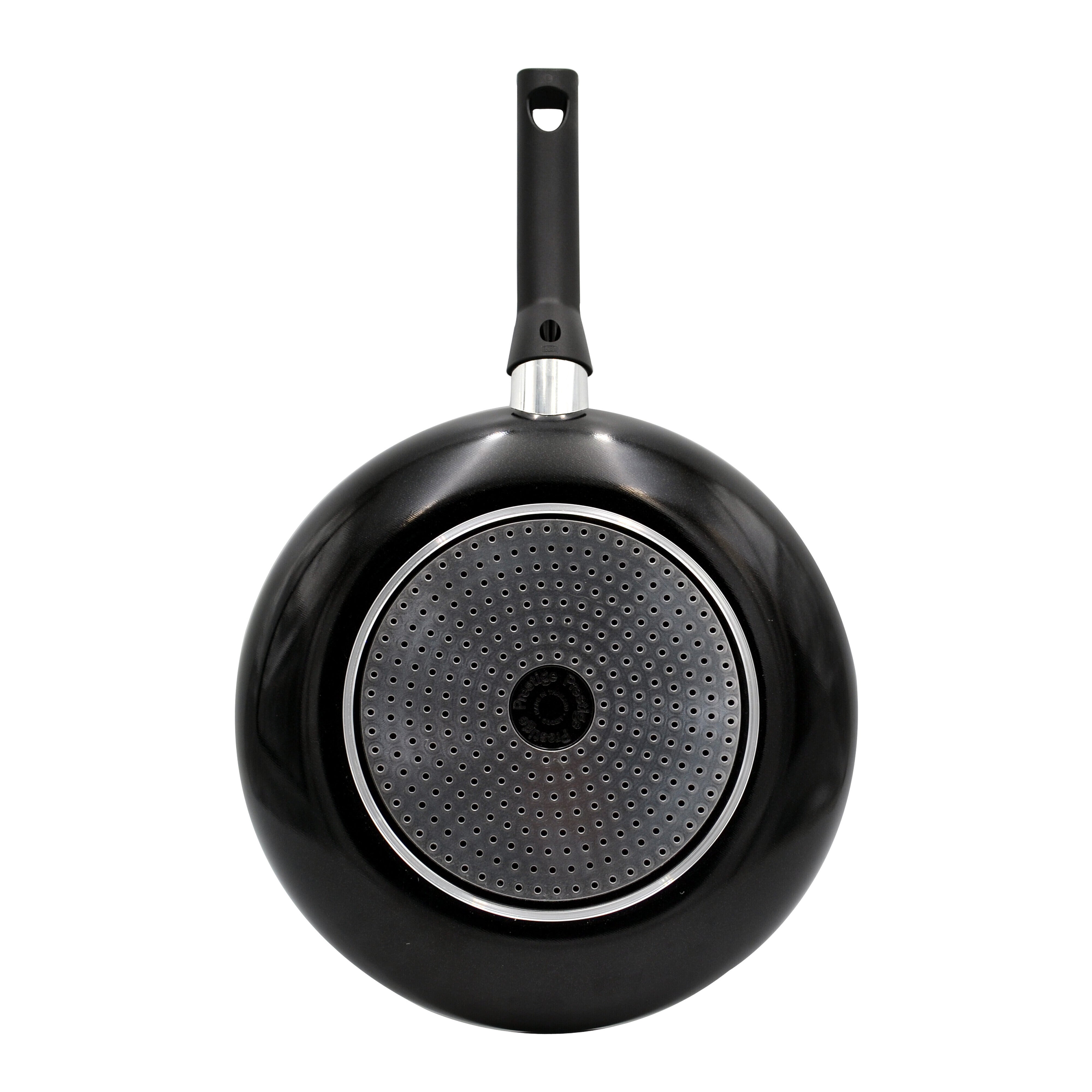 Prestige Safecook Non-stick 28cm Open Frypan | Induction Compatible Frying Pan Non-Stick | Diamond shield triple coated Pan - PR22092 - Black