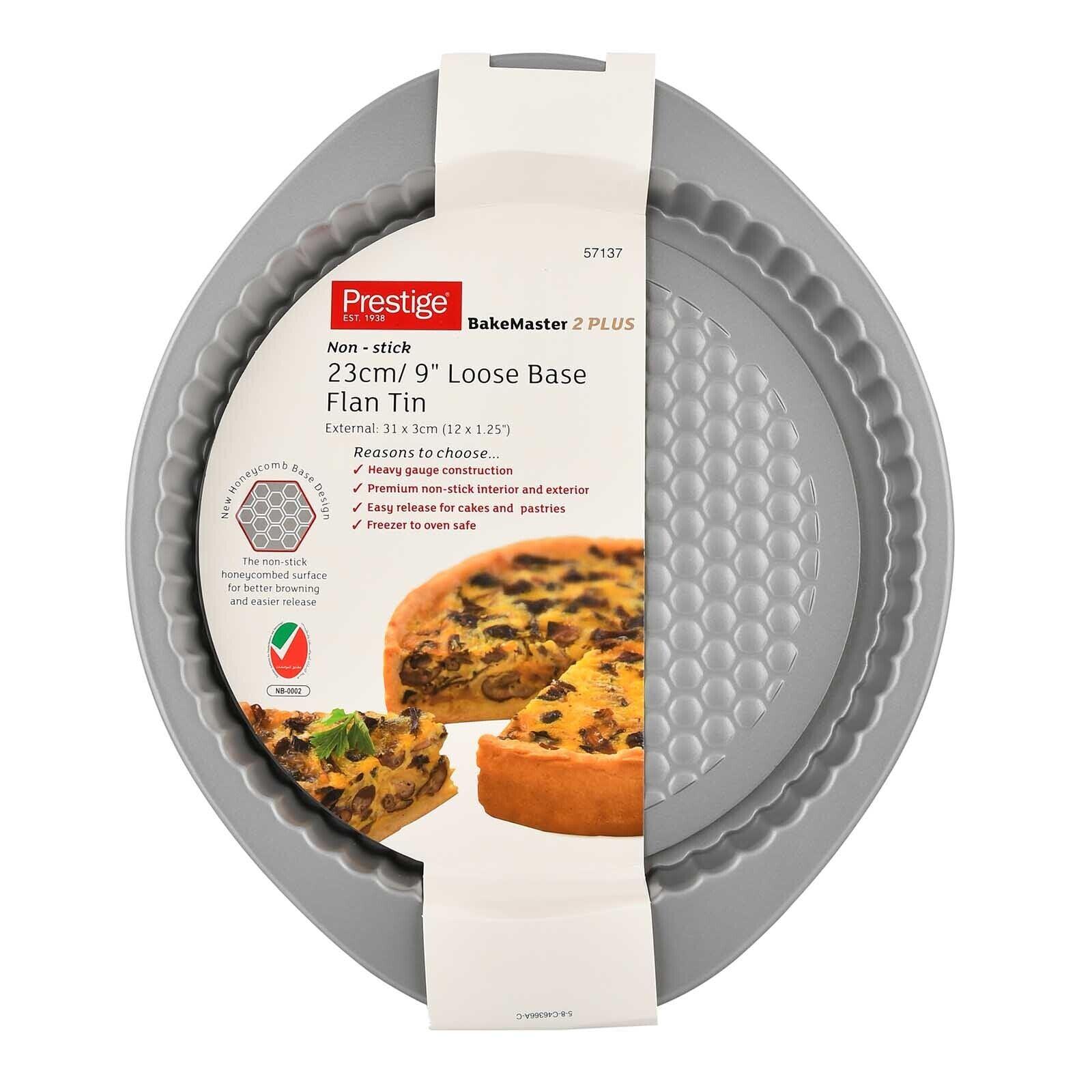 Prestige 23cm Loose Base Flan Dish, 9 | PR57137