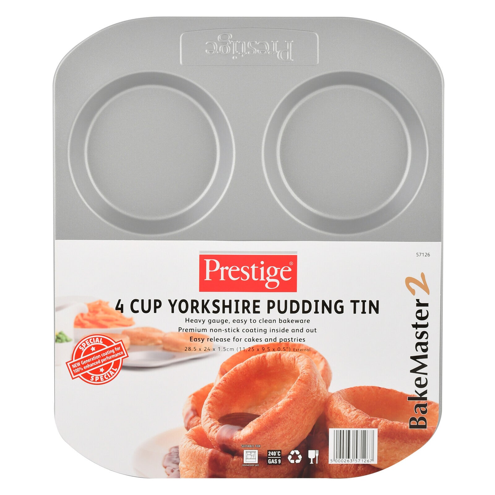 Prestige 4 Cup Yorkshire Pudding Tin | PR57126