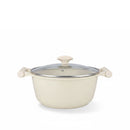 Prestige Essentials 12-Piece Off-White Granite Cookware Set | Non-Stick Pots and Pans Set | Induction Compatible Cooking Set | PR80977