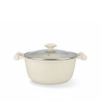 Prestige Essentials 9-Piece Off-White Granite Cookware Set | Non-Stick Pots and Pans Set | Induction Compatible Cooking Set | PR80975