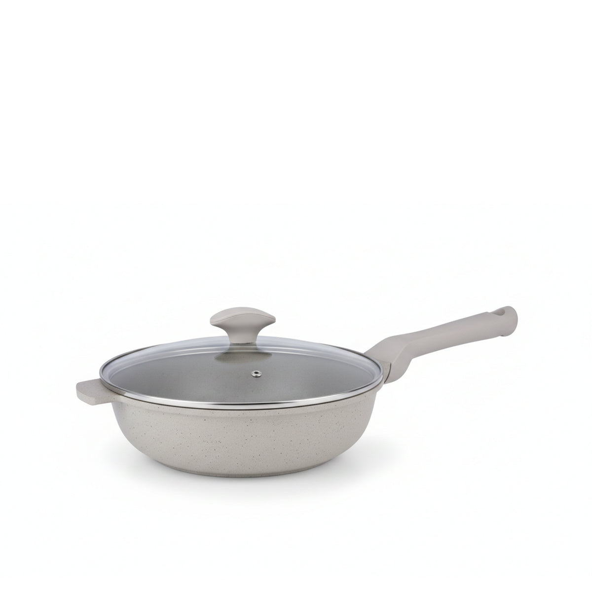 Prestige Essentials 9-Piece Grey Granite Cookware Set  | Non-Stick Pots and Pans Set | Induction Compatible Cooking Set |  PR80976
