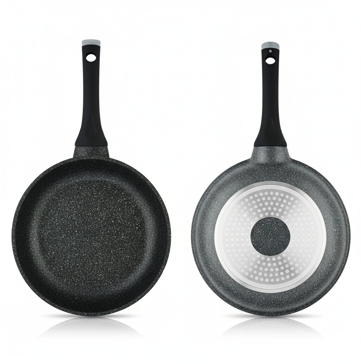 Prestige Essentials 9pcs Pots and Pans Set | Nonstick Cookware Sets | Granite Pots Set | Kitchen Induction Pots and Pans Cooking Sets | Pan Sets for Cooking | Black - PR80989