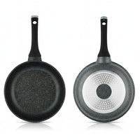 Prestige Essentials Granite Non Stick Set Combo | 24cm + 28CM Fry Pan Set | Induction Cookware Set 2 Pieces | Black - PR80995