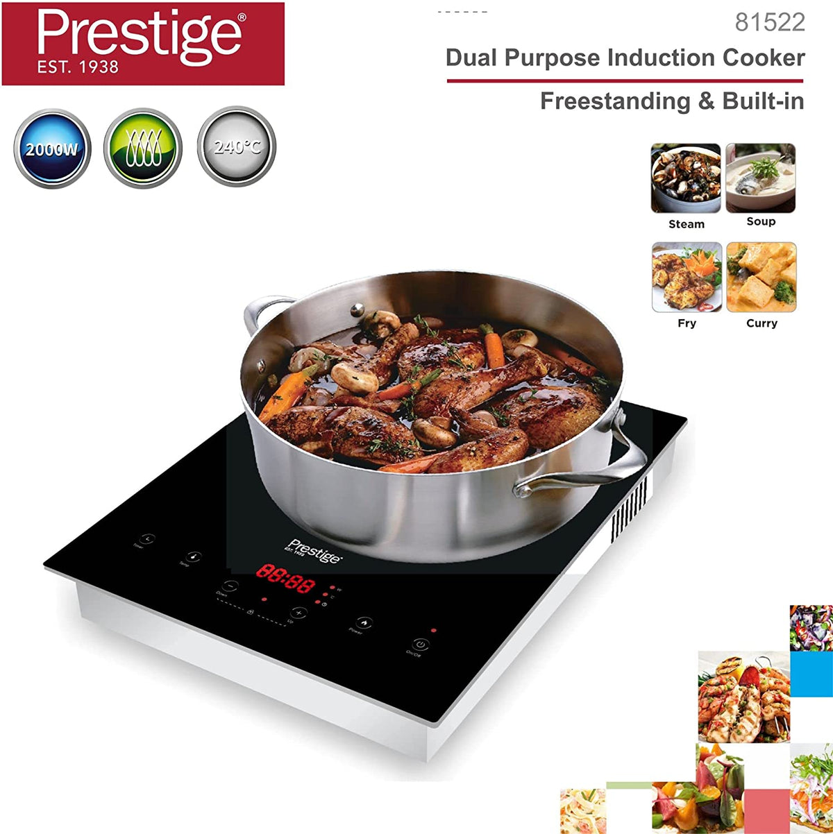 Prestige Single Built-In Induction Cooker | PR81522