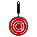 Prestige 12 Piece Non stick cookware Set | Cookware set induction base | Non Stick Cooking Pan Set | Saucepan and Casserole Set with Glass Lid | Color Red