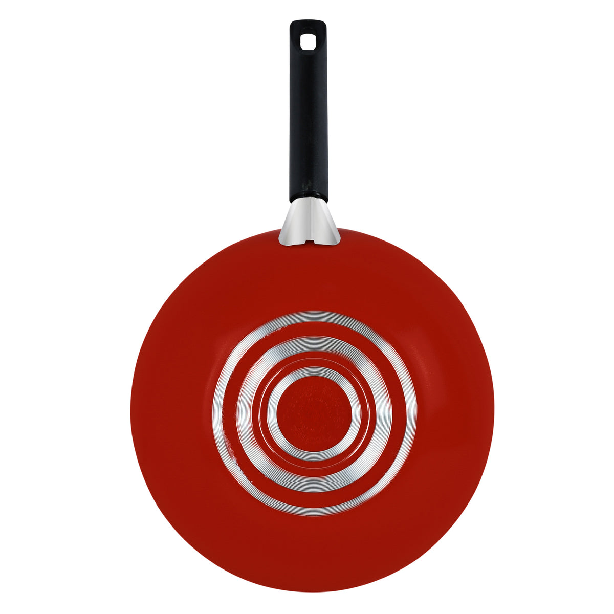 Prestige Classique Non-Stick 3Pcs Cookware Pan Set | 3X Ultra Tough Induction Compatible Frying Pan 28Cm & Wok with Lid 26CM | Red - PR21060