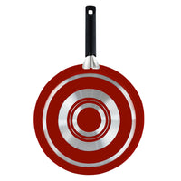 Prestige Classique Non-Stick 3Pcs Cookware Pan Set | 3X Ultra Tough Induction Compatible Frying Pan 28Cm & Wok with Lid 26CM | Red - PR21060
