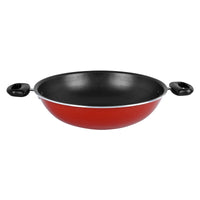 Prestige Classique Non-Stick Cookware Sets 17 Pcs | Aluminium Pots and Pans Set | Cooking Set with Glass lid | Soup Pts Set | Frying Pans Set | PR21822 - Red