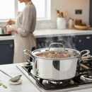 Prestige Infinity Tri Ply Stainless Steel 32cm Casserole With Glass Lid | Induction + all hob suitable | PR81196