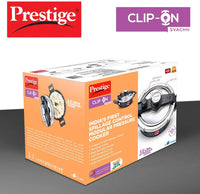 Prestige Svachh Clip-on 5 Litre Hard Anodised Pressure Cooker, Black | MPCHA20242