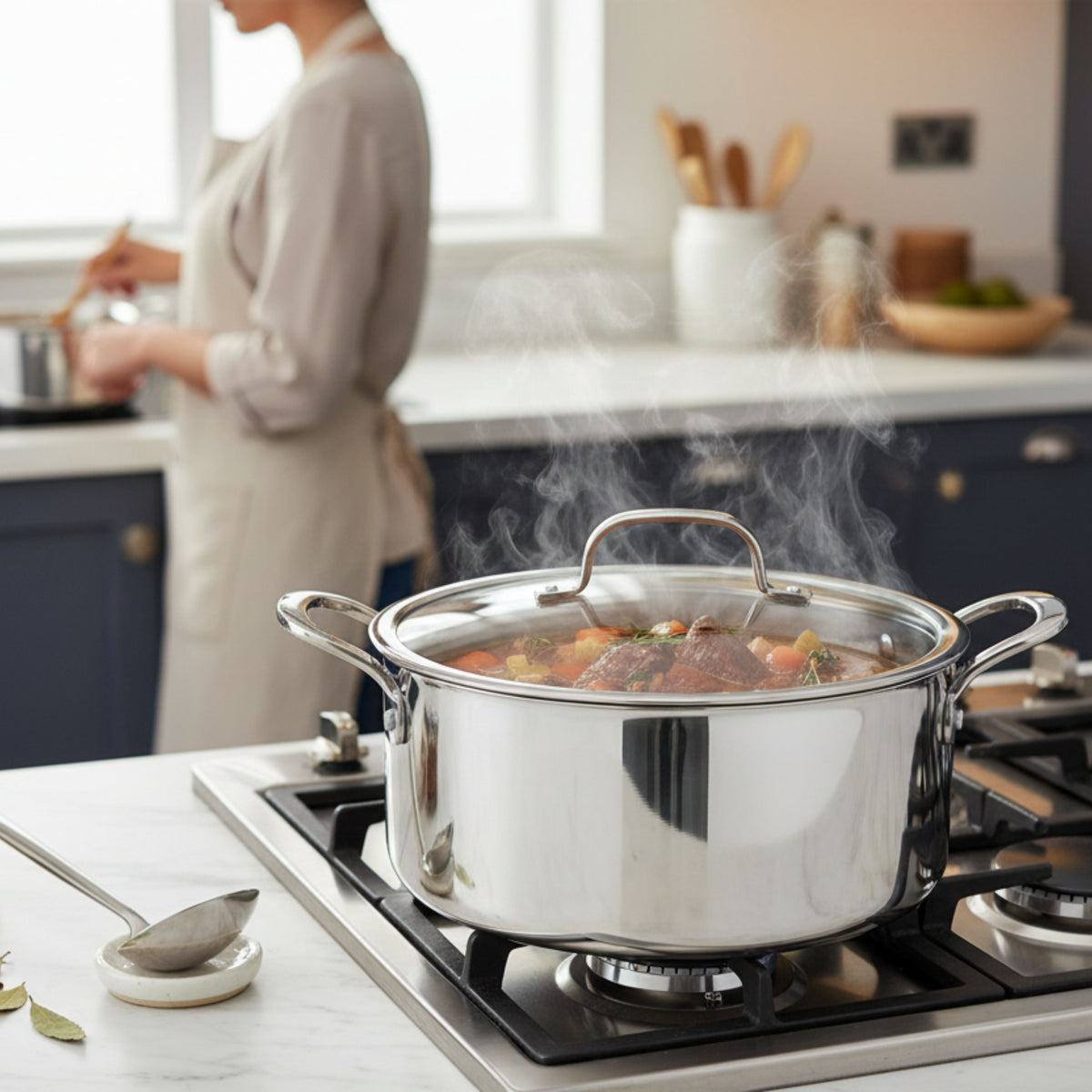 Prestige Infinity Tri Ply Stainless Steel 20cm Casserole With Lid | Induction + all hob suitable | PR81190