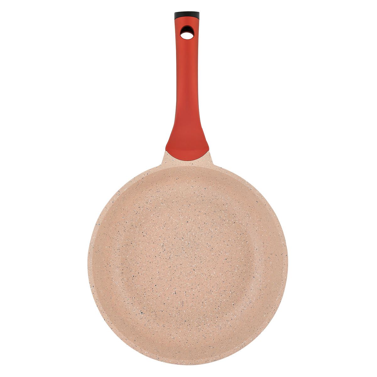 Prestige Essentials Granite 7 Piece Non-Stick Cast Aluminium Cookware Sets | Induction Compatible Pots and Pans Set | Pink - PR80961