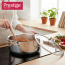 Prestige Infinity Tri Ply Stainless Steel 32cm Casserole With Glass Lid | Induction + all hob suitable | PR81196
