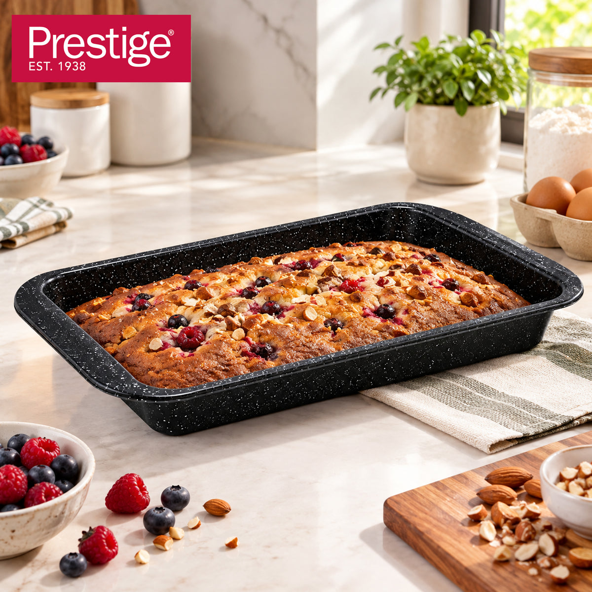 Prestige Granite oblong cake tin | PR48768