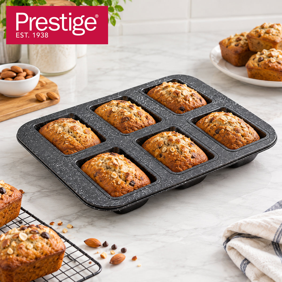 Prestige Granite 6 Cup Mini Loaf Pam | PR48776