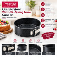 Prestige Granite Stone 20Cm/8 In Spring Form Cake Tin | PR48783