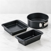 Prestige Granite 3Pcs Bakeware Set (23Cm Sq Cake Tin & 23Cm Loaf Tin / 18Cm Springform Cake Tin) | PR49078
