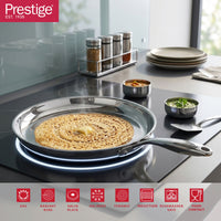 Prestige Infinity Tri Ply Stainless Steel 24cm Tawa | Induction + all hob suitable | PR81210