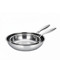 Prestige Tri-Ply Twin Fry Pan Set 20cm + 24cm | Frying Pan Stainless Steel | PR81206