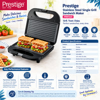Prestige Stainless Steel Sandwich Maker | PR81520