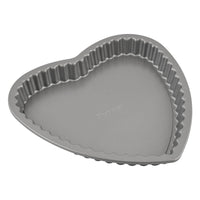 Prestige Loose Base Heart Shape Baking Pan | Non-Stick Heart Shaped Baking Pan | Grey - PR13221