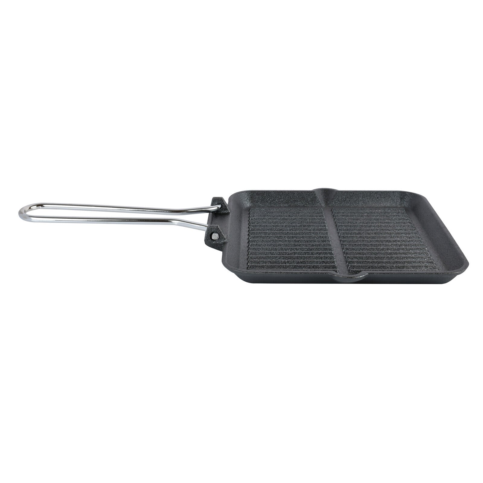 Prestige Cast Iron Chargriller 24 cm | Portable Small Charcoal Grill and Tabletop Cast Iron Skillet | PR15862