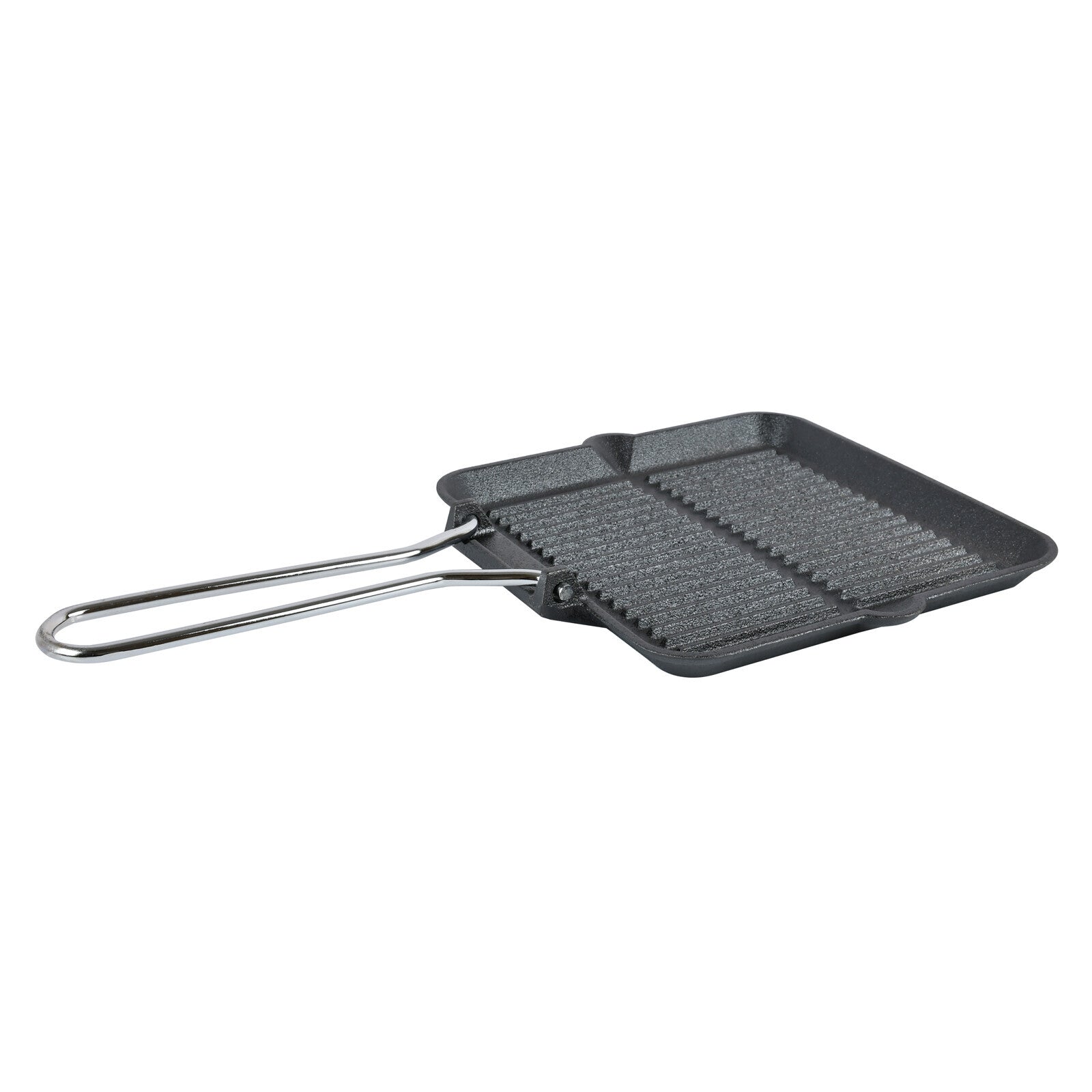 Prestige Cast Iron Chargriller 24 cm | Portable Small Charcoal Grill and Tabletop Cast Iron Skillet | PR15862