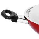 Prestige Classique Non-Stick Large Kadai Belly Bottom With Lid 28 Cm | 3X Ultra Tough Aluminium Kadai | Red - PR15881