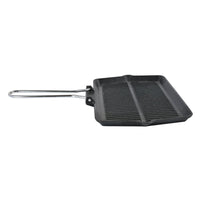 Prestige Cast Iron Chargriller 35 cm | Portable Small Charcoal Grill and Tabletop Cast Iron Skillet | PR15863