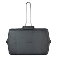 Prestige Cast Iron Chargriller 35 cm | Portable Small Charcoal Grill and Tabletop Cast Iron Skillet | PR15863