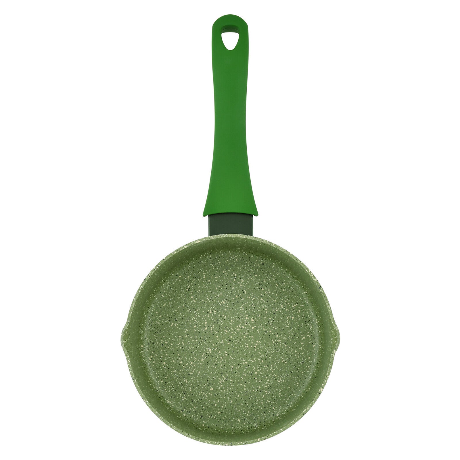 Prestige Essentials Granite Milk Pan 14Cm | Granite Coated Pan for Milk | Cast Aluminium Cookware | Green - PR81120