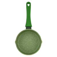 Prestige Essentials Granite Milk Pan 14Cm | Granite Coated Pan for Milk | Cast Aluminium Cookware | Green - PR81120