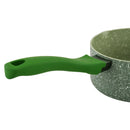 Prestige Essentials Granite Milk Pan 14Cm | Granite Coated Pan for Milk | Cast Aluminium Cookware | Green - PR81120