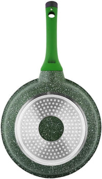 Prestige Essentials Granite Non Stick Set Combo | 24cm + 28CM Fry Pan Set | Induction Cookware Set 2 Pieces | Green - PR80996