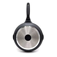 Prestige Essentials Cast Aluminum Wok with Glass Lid 28cm | Non stick Induction Compatible Cooking Pot | Black - PR81167