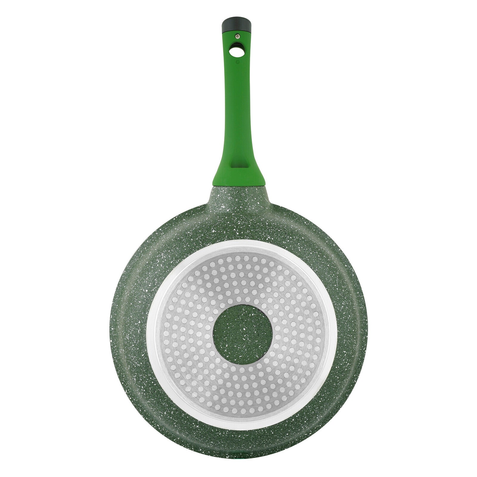 Prestige Essentials Granite Non-Stick Fry Pan 30cm | Induction Compatible Cast Aluminium Frying Pan | Green - PR81104