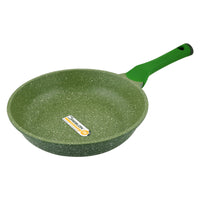 Prestige Essentials Granite Non-Stick Fry Pan 24cm | Induction Compatible Cast Aluminium Frying Pan | Green - PR81101
