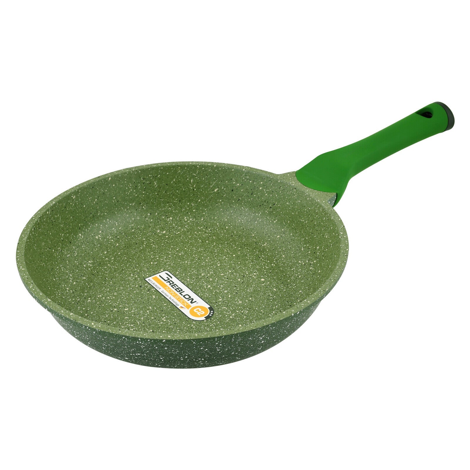 Prestige Essentials Granite Non-Stick Fry Pan 28cm | Induction Compatible Cast Aluminium Frying Pan | Green - PR81103